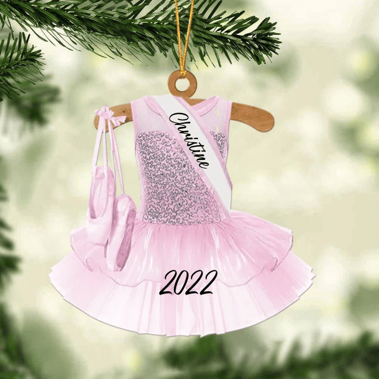 Ballet Dance Dress Christmas Ornament - Great Gift Idea For Ballet Lovers