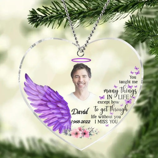 Customized Memorial Photo Acrylic Ornament Personalized Photo Acrylic Ornament - Memorial Gift For Member's Family, Friends