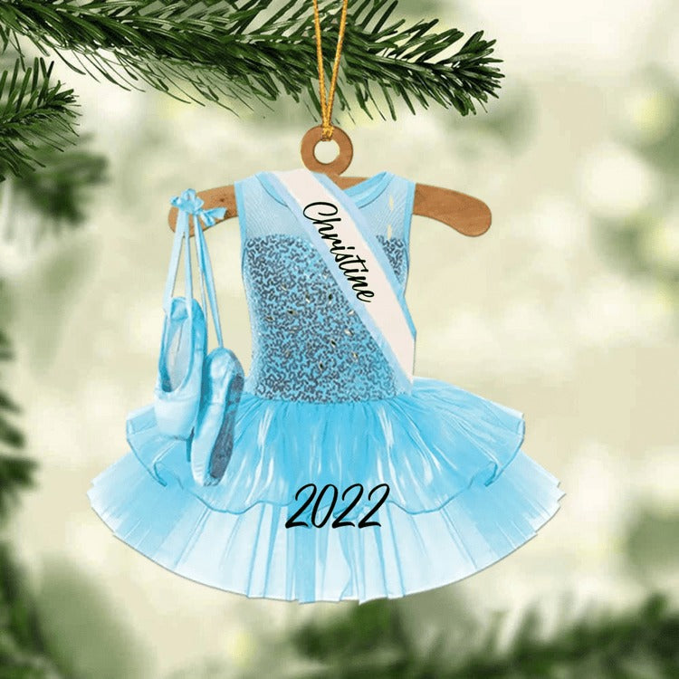 Ballet Dance Dress Christmas Ornament - Great Gift Idea For Ballet Lovers