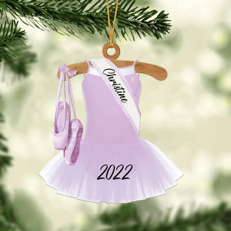 Ballet Dance Dress Christmas Ornament - Great Gift Idea For Ballet Lovers