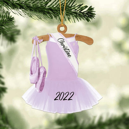 Ballet Dance Dress Christmas Ornament - Great Gift Idea For Ballet Lovers
