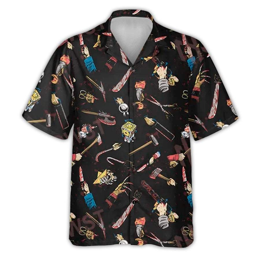 Halloween Hawaiian Shirt, Halloween The Killers Tropical Style Aloha Shirt For Men & Women - Halloween Gift For Members Family, Friends