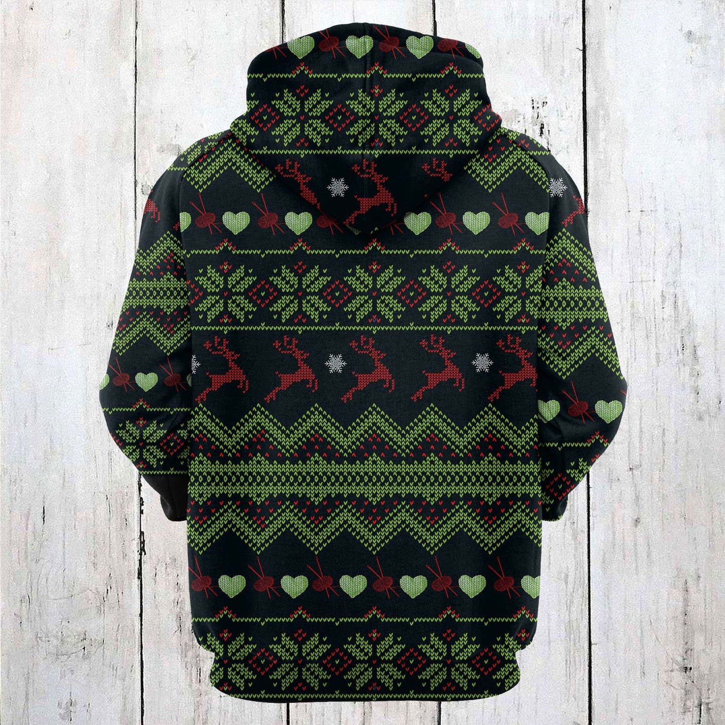 Yarn Christmas Pattern Pullover Premium Hoodie, Perfect Outfit For Men And Women On Christmas New Year Autumn Winter