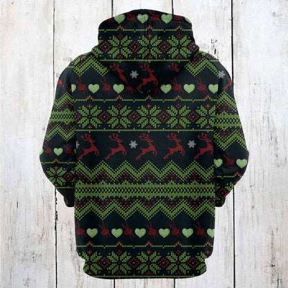 Yarn Christmas Pattern Pullover Premium Hoodie, Perfect Outfit For Men And Women On Christmas New Year Autumn Winter