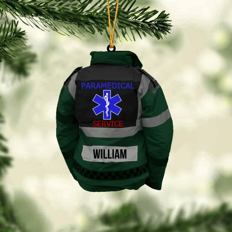 Personalized Paramedic Uniform Christmas Ornament For Paramedic Acrylic Ornament