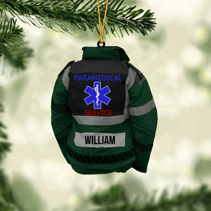 Personalized Paramedic Uniform Christmas Ornament For Paramedic Acrylic Ornament