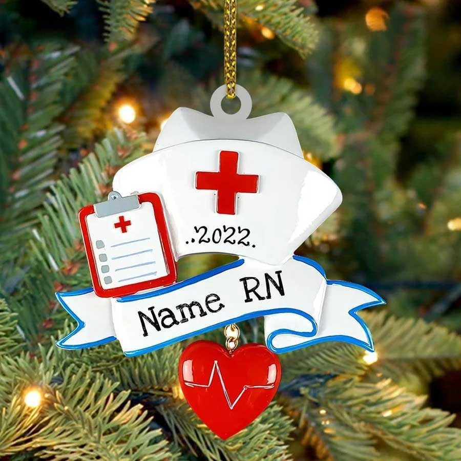 Personalized Nurse Acrylic Ornament With Nursing Job Titles For Nurse