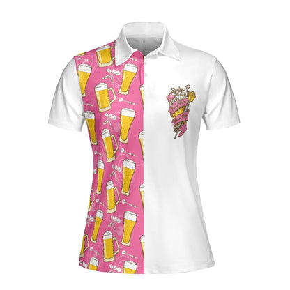 Darts And Beer Women Polo Shirt, I'm A Darts And Beer Kinda Girl, Funny Pink Women Polo Shirts, Cool Darts Gift For Beer Lovers, Ladies, Darts Lovers