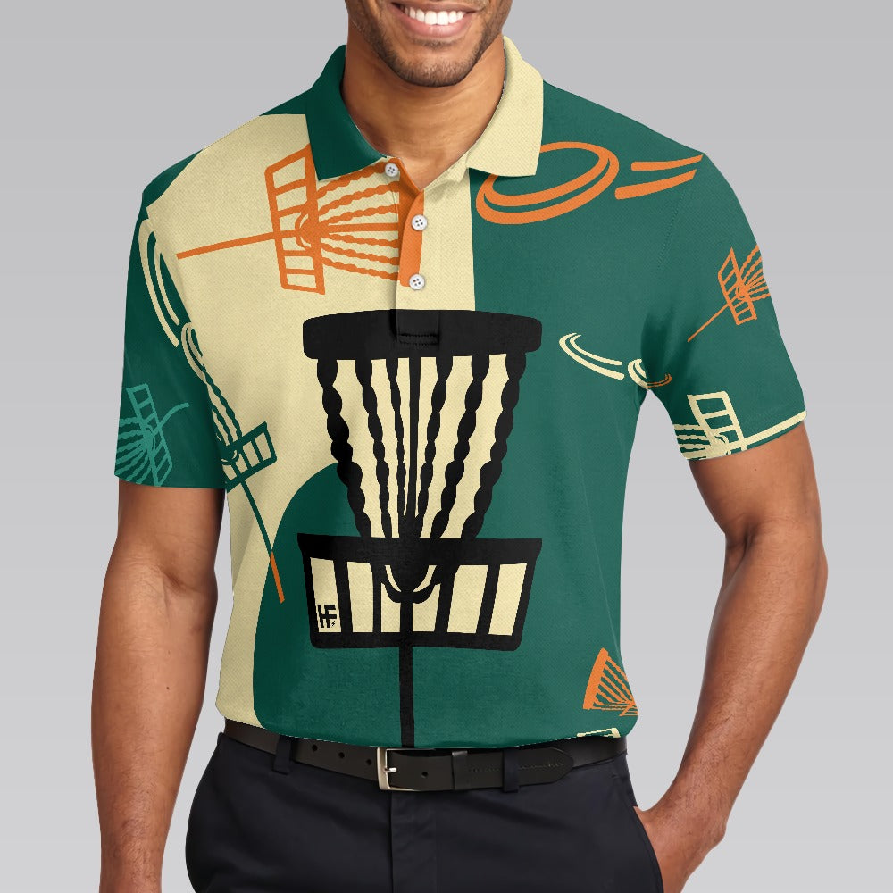 Disc Golf Men Polo Shirt - I Love Disc Golf Shirt For Men Polo Shirt, Prodigy Disc Golf Shirt For Male Disc Golfers - Personalized Gift For Golf Lover, Men