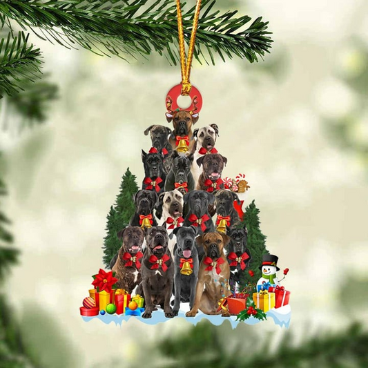 Cane Corso Dogs Christmas Tree Acrylic Ornament, Dog Gifts For Decor Home, Christmas Gift For Dog Lovers, Dog Owners