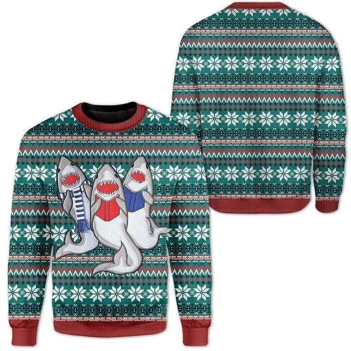 Shark Merry Christmas Ugly Sweater For Men & Women, Perfect Outfit For Christmas New Year Autumn Winter