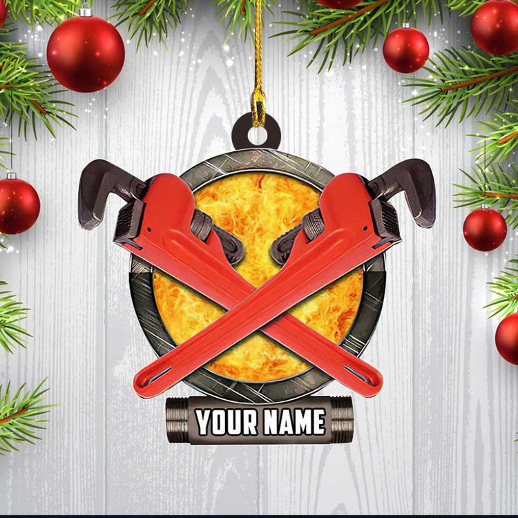 Customized Nam Welder Tool Christmas Arcylic Ornament,  Personalized Acrylic Ornament Welding Supplies For Him