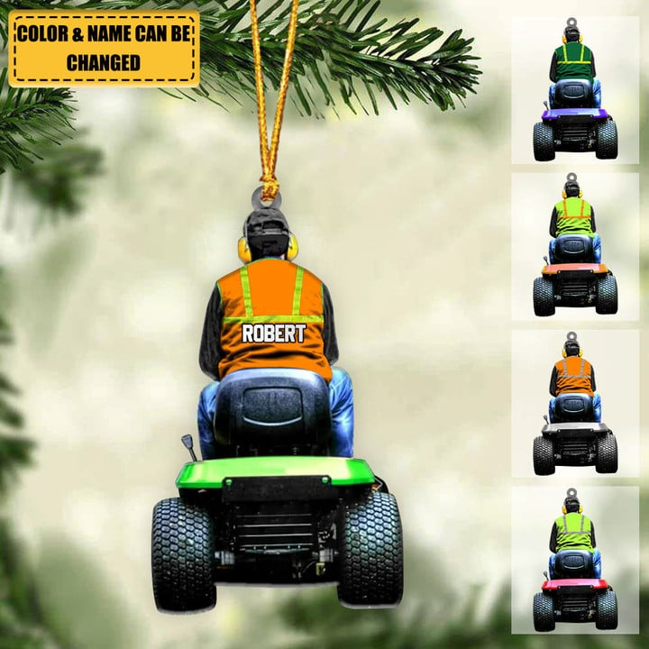 Personalized Lawn Mower Christmas Acrylic Ornament For Lawn Mower - Christmas Gift For Decor Home, Hanging Tree