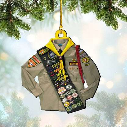 Personalized Boy Scouts Of America Ornament Christmas Custom Shape Acrylic