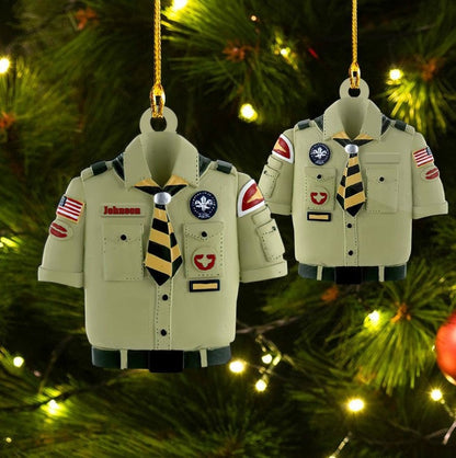 Personalized Boy Scouts Of America Ornament Christmas Custom Shape Acrylic