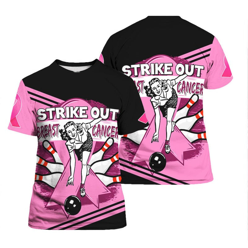 Breast Cancer Bowling Premium Unisex T Shirt, Perfect Outfit For Men And Women On Breast Cancer Christmas New Year Autumn Winter