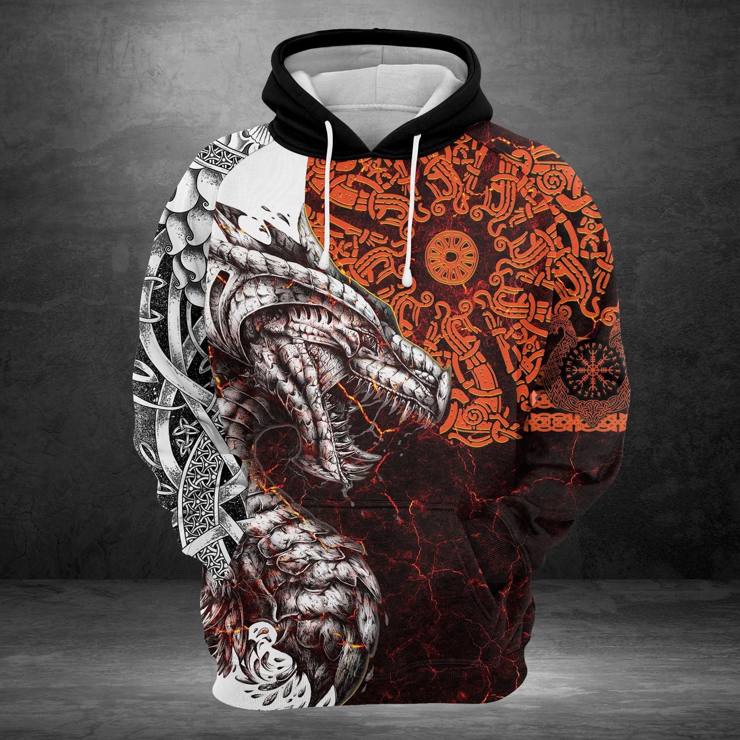 Tattoo Dragon Pullover Premium Hoodie, Perfect Outfit For Men And Women On Christmas New Year Autumn Winter