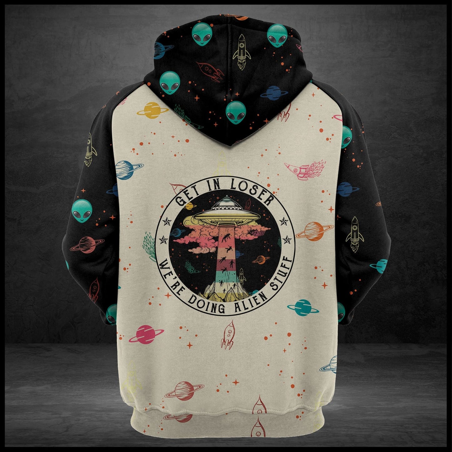UFO Vintage Pullover Premium Hoodie, Perfect Outfit For Men And Women On Christmas New Year Autumn Winter