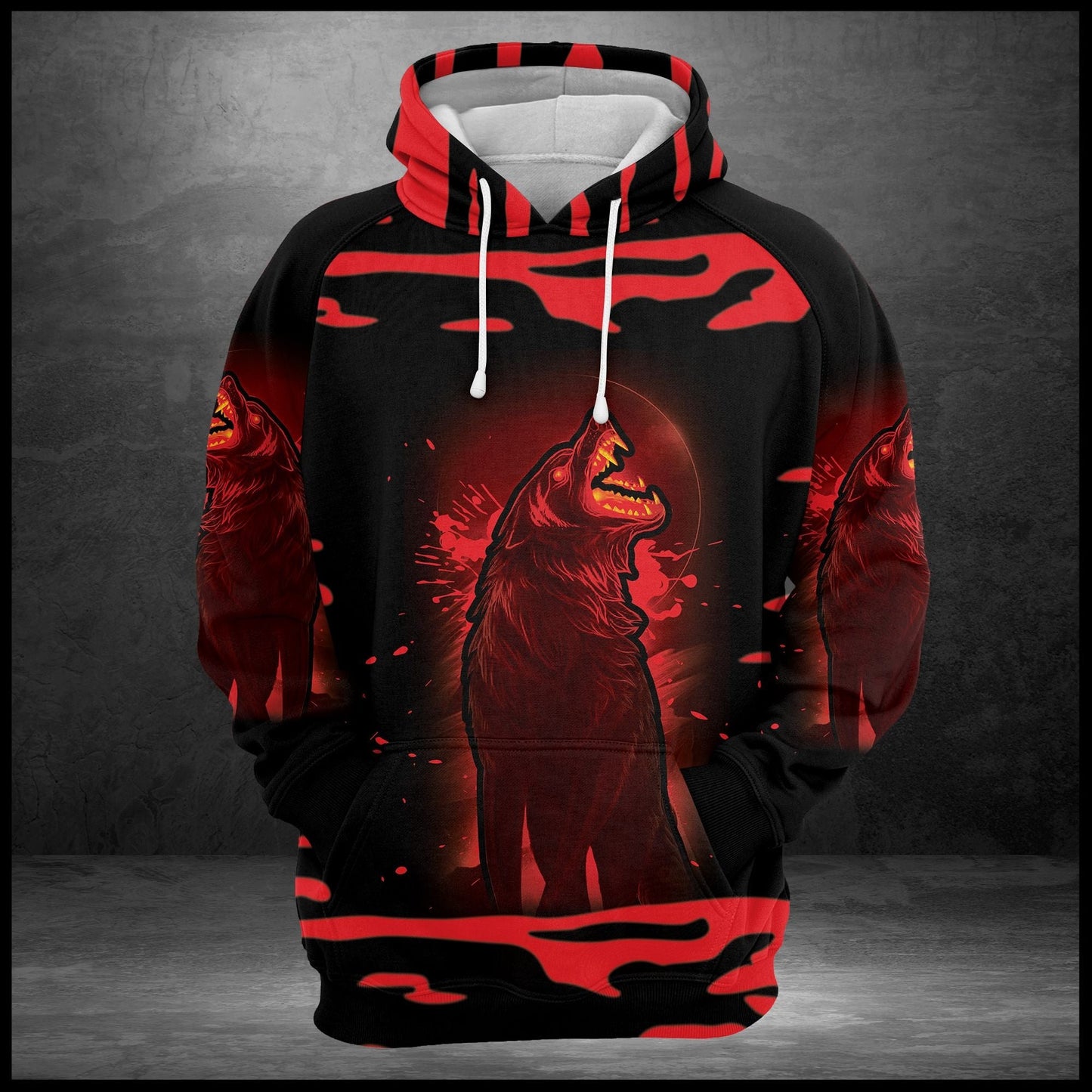 Wolf Monster Pullover Premium Hoodie, Perfect Outfit For Men And Women On Christmas New Year Autumn Winter