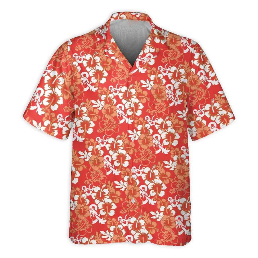 Dragon Aloha Hawaiian Shirt For Summer, Dragon Hibiscus Pattern Red Hawaiian Shirts Outfit For Men Women, Dragon Lovers - Amzanimalsgift