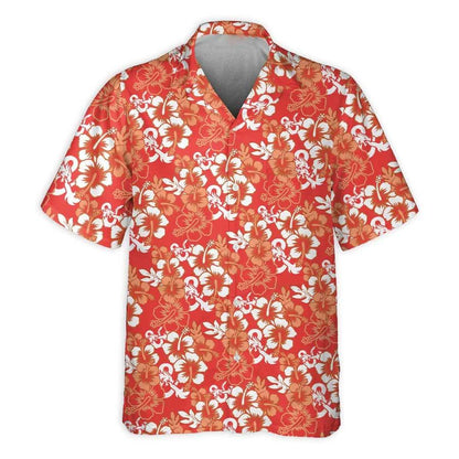 Dragon Aloha Hawaiian Shirt For Summer, Dragon Hibiscus Pattern Red Hawaiian Shirts Outfit For Men Women, Dragon Lovers - Amzanimalsgift