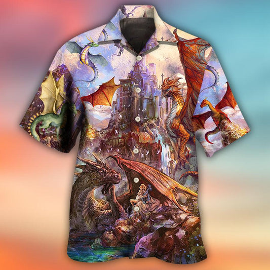 Dragon Aloha Hawaiian Shirt For Summer, Dragon Life Lover Art Style Hawaiian Shirts Outfit For Men Women, Dragon Lovers - Amzanimalsgift