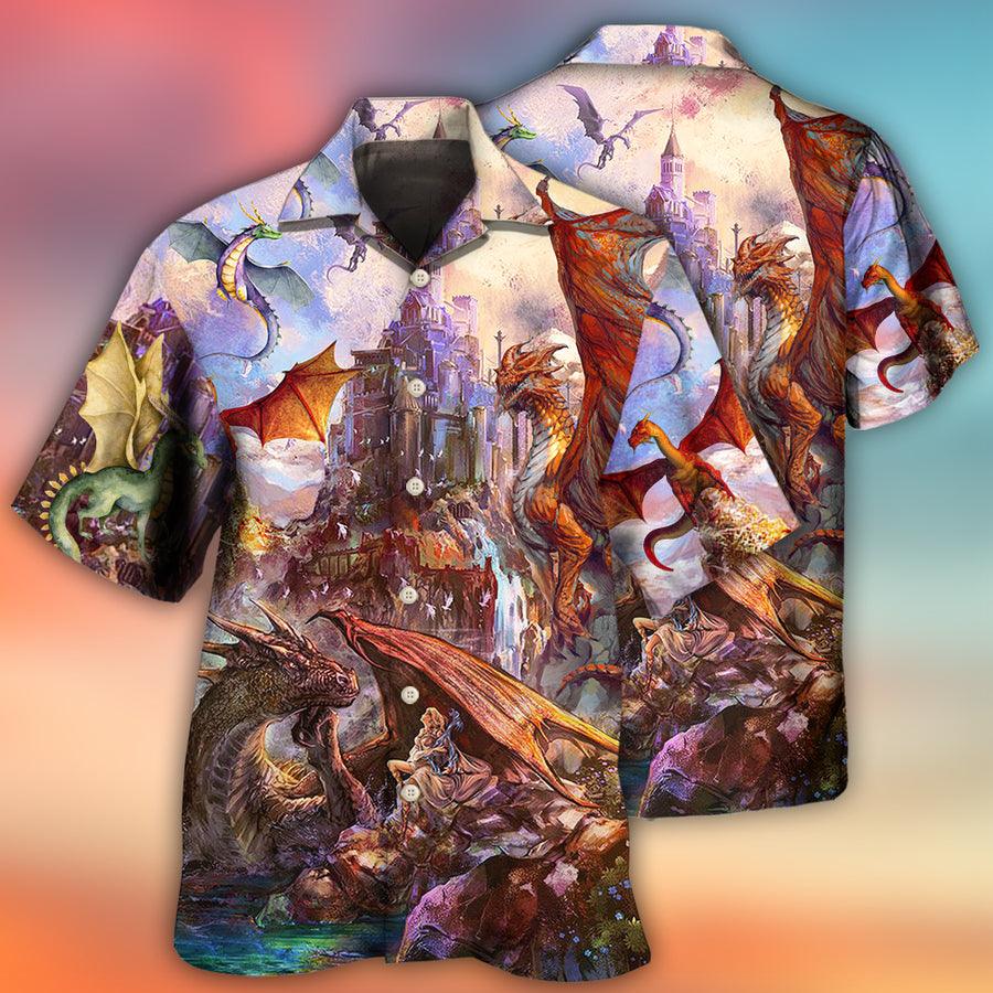 Dragon Aloha Hawaiian Shirt For Summer, Dragon Life Lover Art Style Hawaiian Shirts Outfit For Men Women, Dragon Lovers - Amzanimalsgift