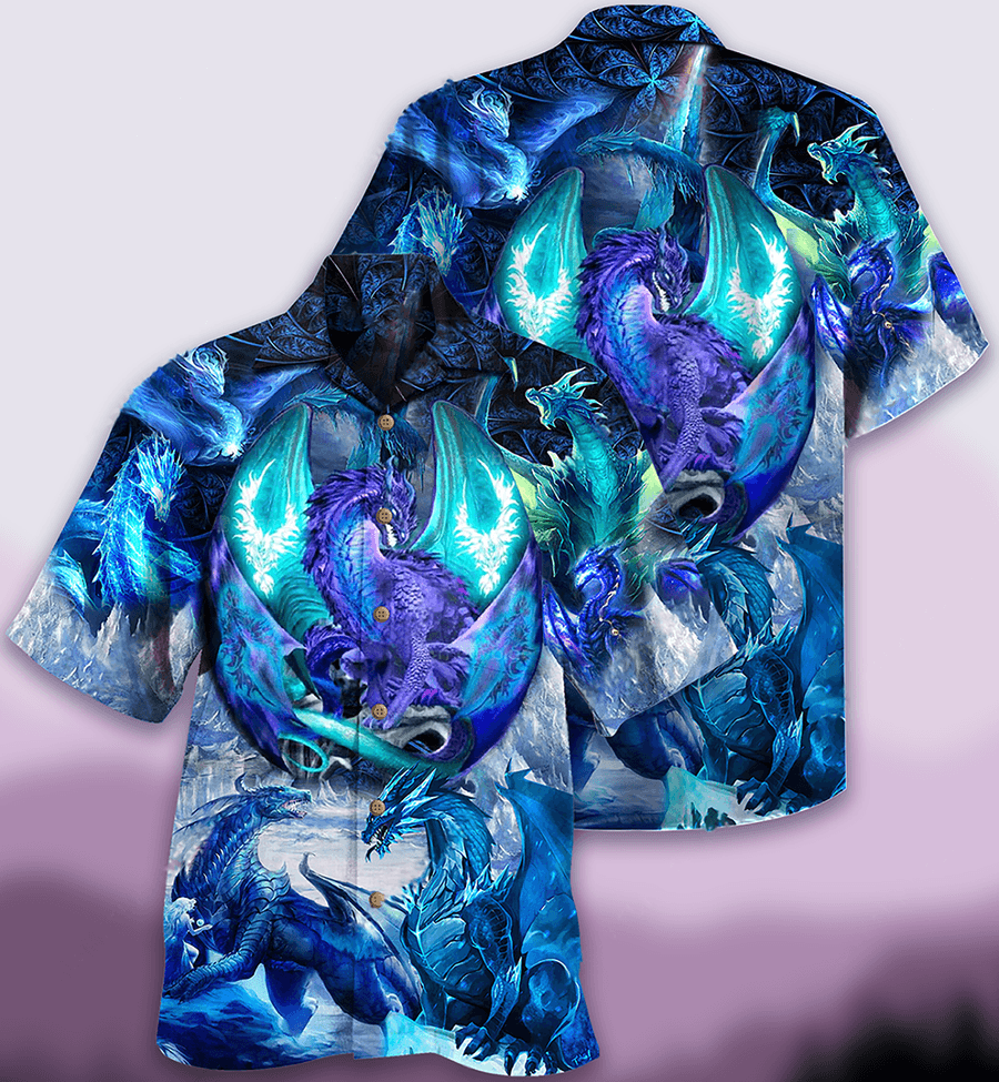 Dragon Aloha Hawaiian Shirt For Summer, Dragon Love Life Amazing Color Hawaiian Shirts Outfit For Men Women, Dragon Lovers - Amzanimalsgift