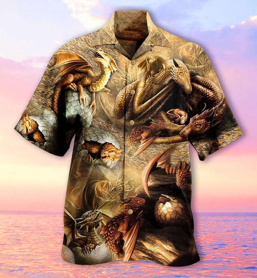 Dragon Aloha Hawaiian Shirt For Summer, Dragon Love Life Every Time Hawaiian Shirts Outfit For Men Women, Dragon Lovers - Amzanimalsgift
