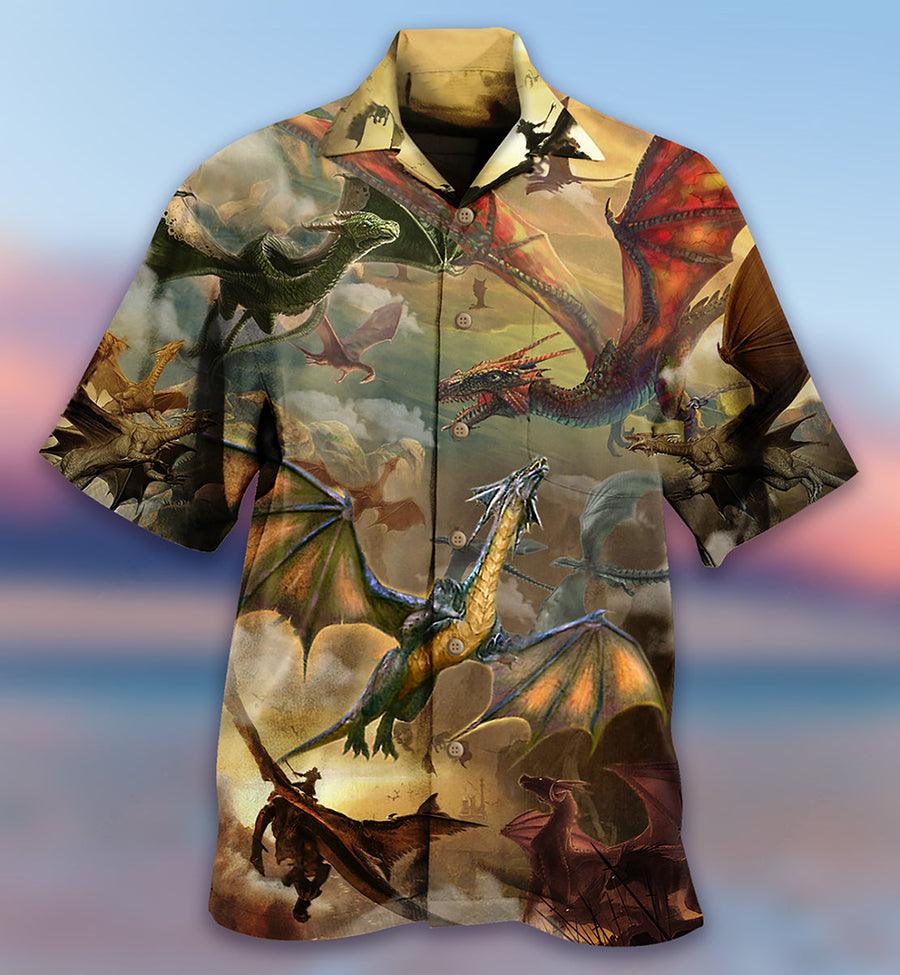 Dragon Aloha Hawaiian Shirt For Summer, Dragon Love Life Fly To The Sky Amazing Hawaiian Shirts Outfit For Men Women, Dragon Lovers - Amzanimalsgift