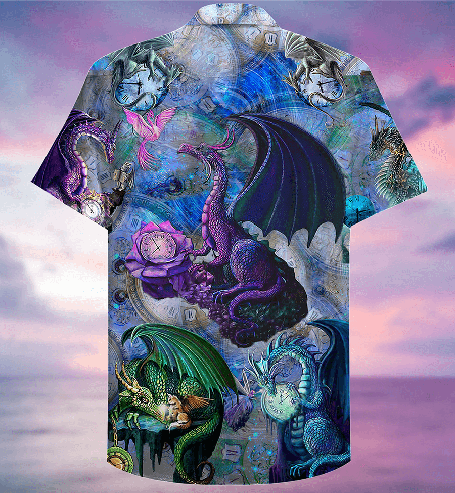 Dragon Aloha Hawaiian Shirt For Summer, Dragon Love Life Love Timepiece Hawaiian Shirts Outfit For Men Women, Dragon Lovers - Amzanimalsgift