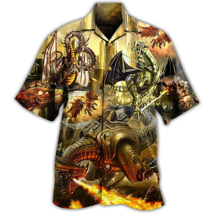 Dragon Aloha Hawaiian Shirt For Summer, Dragon Metal Love Life Amazing Hawaiian Shirts Outfit For Men Women, Dragon Lovers - Amzanimalsgift