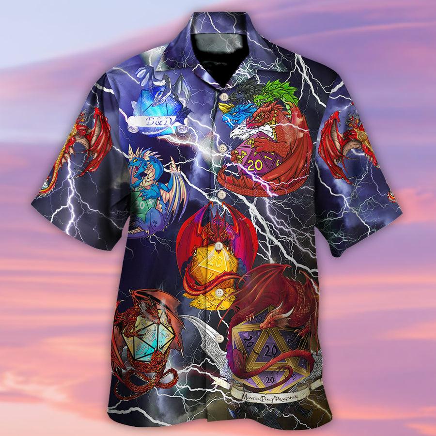 Dragon Aloha Hawaiian Shirt For Summer, Dragon Thunder Style Hawaiian Shirts Outfit For Men Women, Dragon Lovers - Amzanimalsgift