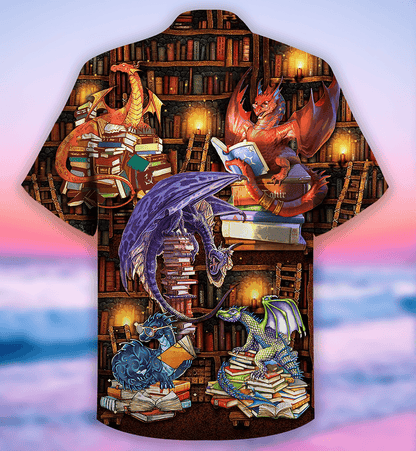 Dragon And Book Aloha Hawaiian Shirt For Summer, My Weekend Is All Booked Lovely Dragon Hawaiian Shirts Outfit For Men Women, Dragon Lovers - Amzanimalsgift