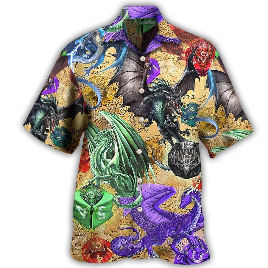 Dragon Dice Aloha Hawaiian Shirt For Summer, Dragon Love Life Amazing Style Hawaiian Shirts Outfit For Men Women, Dragon Lovers - Amzanimalsgift