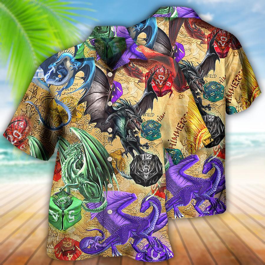 Dragon Dice Aloha Hawaiian Shirt For Summer, Dragon So Cool Love Life Hawaiian Shirts Outfit For Men Women, Dragon Lovers - Amzanimalsgift