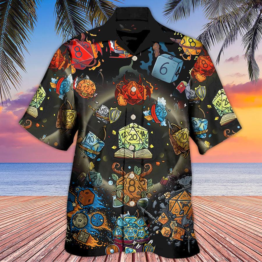 Dragon Dice Aloha Hawaiian Shirt For Summer, Dungeon And Dragon Hawaiian Shirts Outfit For Men Women, Dragon Lovers - Amzanimalsgift