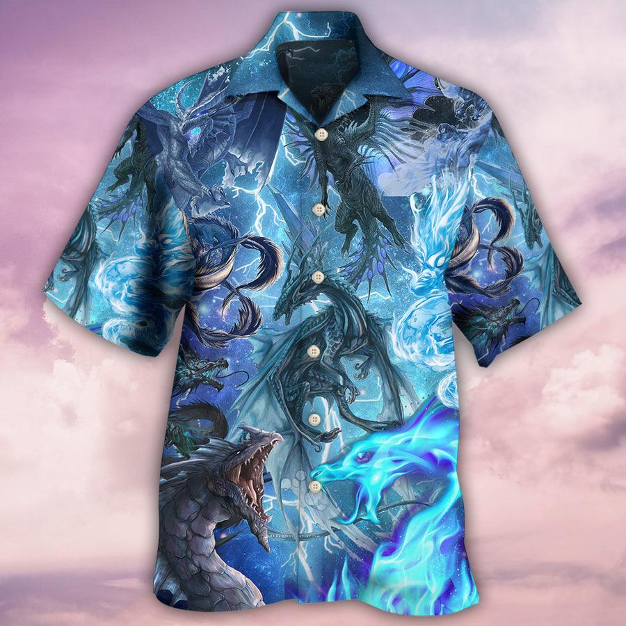 Dragon Ice Aloha Hawaiian Shirt For Summer, Dragon Ice Magical Life Hawaiian Shirts Outfit For Men Women, Dragon Lovers - Amzanimalsgift