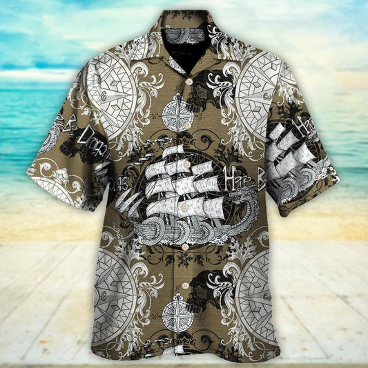 Dragon Vintage Aloha Hawaiian Shirt For Summer, Dragon Old Ship Anchor Sea Life Hawaiian Shirts Outfit For Men Women, Dragon Lovers - Amzanimalsgift