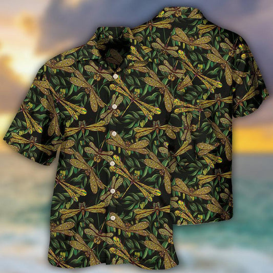 Dragonfly Aloha Hawaiian Shirt For Summer, Dragonfly Always With Me Hawaiian Shirts Outfit For Men Women, Dragonfly Lovers - Amzanimalsgift