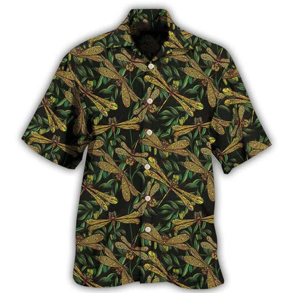 Dragonfly Aloha Hawaiian Shirt For Summer, Dragonfly Always With Me Hawaiian Shirts Outfit For Men Women, Dragonfly Lovers - Amzanimalsgift