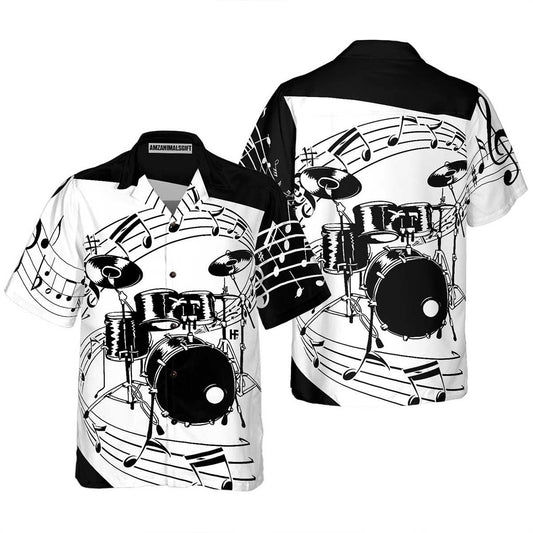 Drums For Music Hawaiian Shirt, Colorful Summer Aloha Shirt For Men Women, Perfect Gift For Husband, Wife, Friend, Family, Music Lovers - Amzanimalsgift