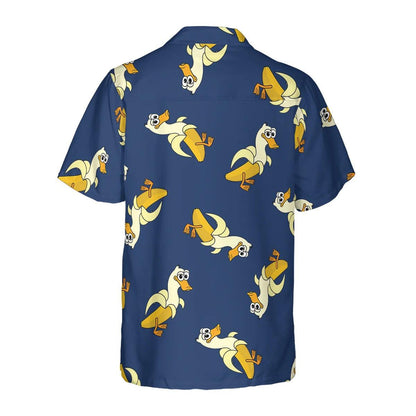 Duck Hawaiian Shirt, It's Just A Banana Duck Aloha Shirt For Men Women - Perfect Gift For Duck Lovers, Husband, Boyfriend, Friend, Family - Amzanimalsgift