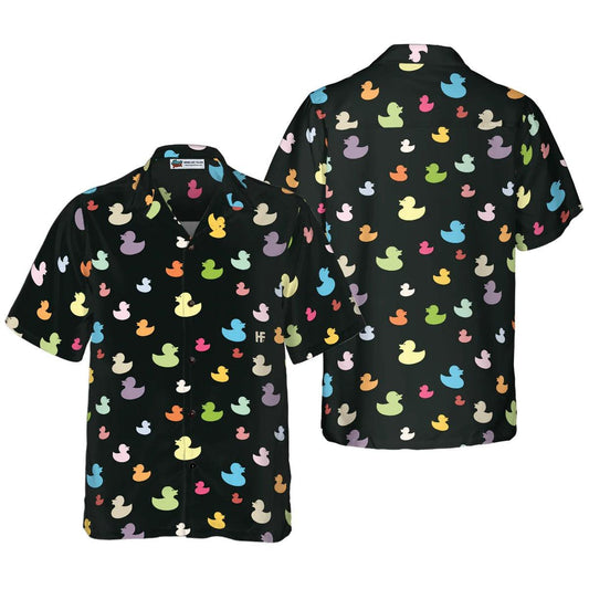 Duck Hawaiian Shirt, Little Duck, Colorful Ducks Aloha Shirt For Men Women - Perfect Gift For Duck Lovers, Husband, Boyfriend, Friend, Family - Amzanimalsgift