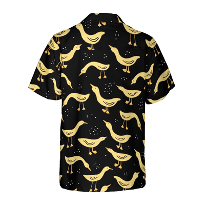 Duck In Darkness Hawaiian Shirt, Funny Duck Aloha Shirt For Men - Perfect Gift For Husband, Boyfriend, Friend, Family - Amzanimalsgift