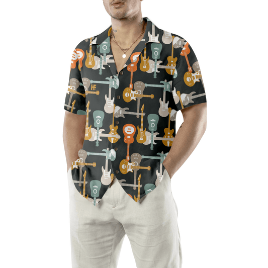Electric Guitars Hawaiian Shirt, Colorful Summer Aloha Shirt For Men Women, Perfect Gift For Friend, Family, Music Lovers, Electric Guitar Lovers - Amzanimalsgift