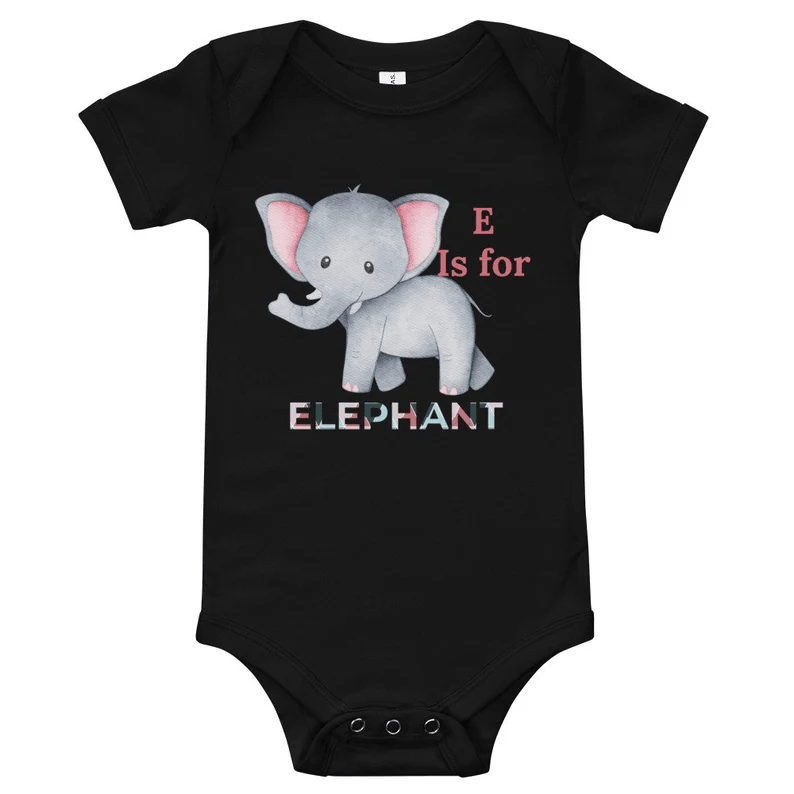 Elephant Baby Onesies, Newborn Onesies - Perfect Gift For Baby, Baby Gift Onesie - Amzanimalsgift