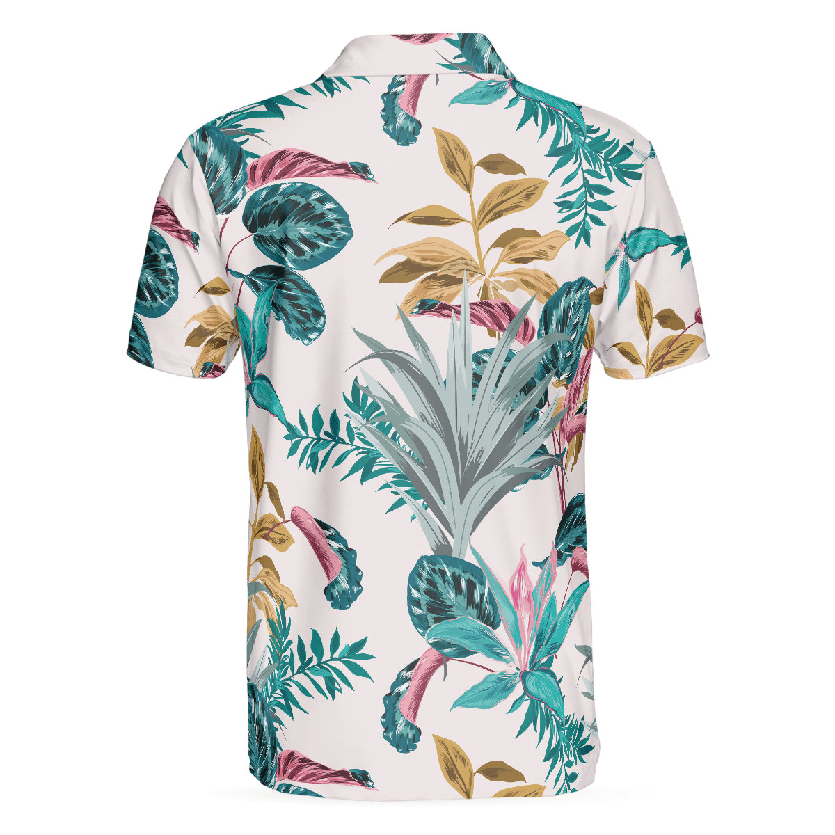 Exotic Tropical Plants Men Polo Shirt, Best Tropical Plant Polo Shirt For Adults, Tropical Themed Shirt - Amzanimalsgift