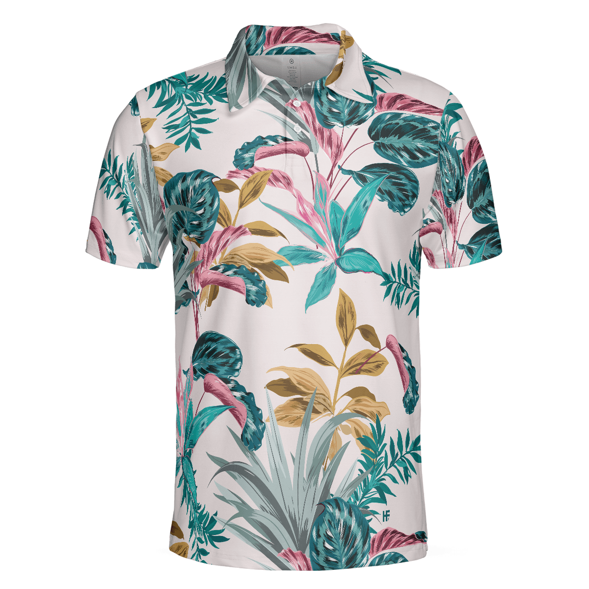 Exotic Tropical Plants Men Polo Shirt, Best Tropical Plant Polo Shirt For Adults, Tropical Themed Shirt - Amzanimalsgift