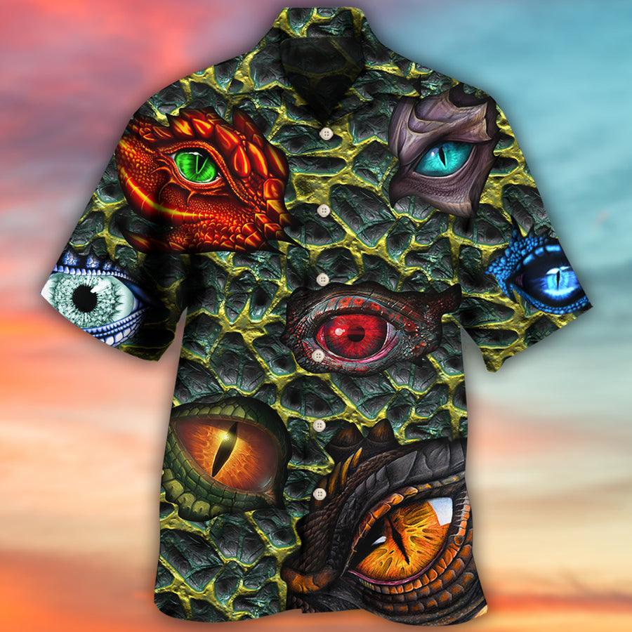 Eye Dragon Hawaiian Shirt For Summer, The Eye Of Dragon Style Hawaiian Shirts Outfit For Men Women, Dragon Lovers - Amzanimalsgift